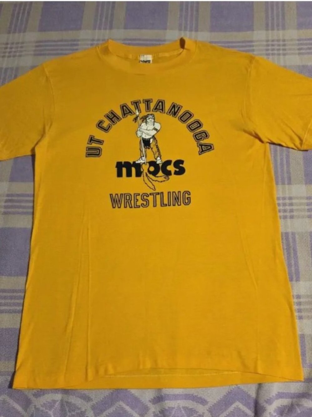 Vintage UTC Mocs Wrestling T Shirt - OLD SCHOOL Mocs Logo